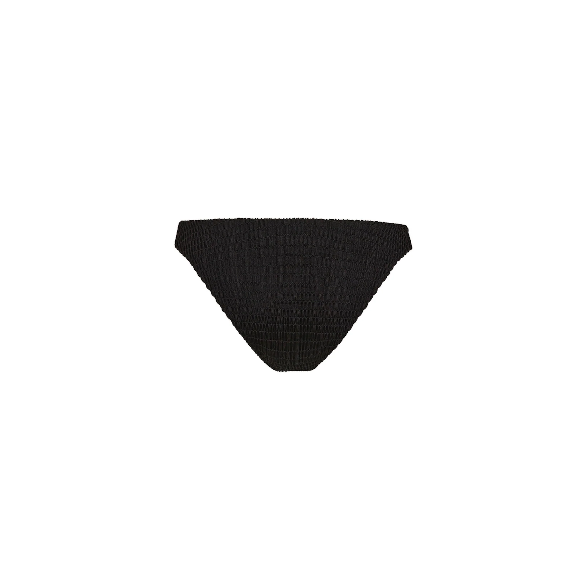 Shirred Minimal Full Coverage Bikini Bottom - Twilight Black - Image 10