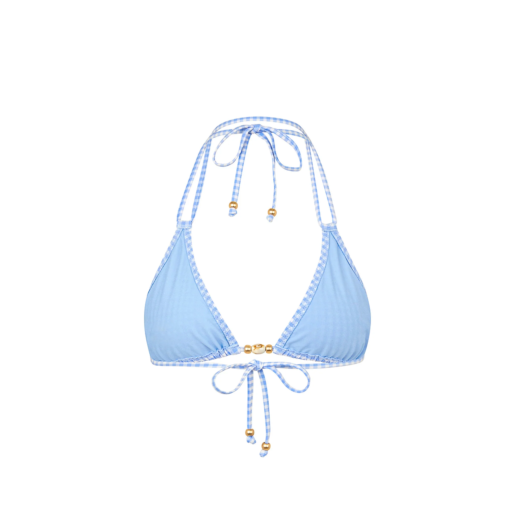 Simple Strap Halter Bikini Top - Skinny Dip - Image 9