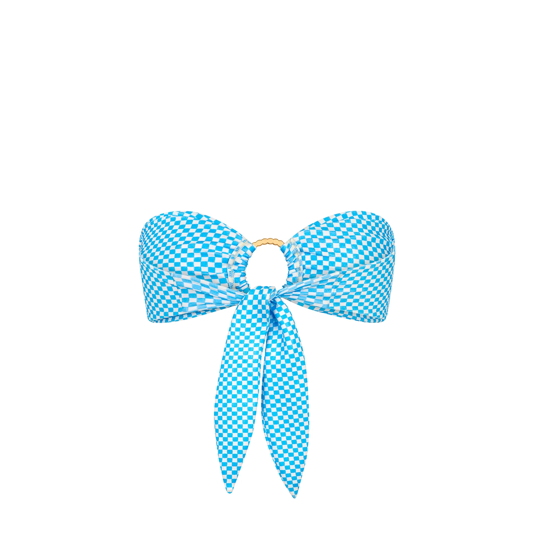 Strapless Bandeau Bikini Top - Checkmate - Image 10