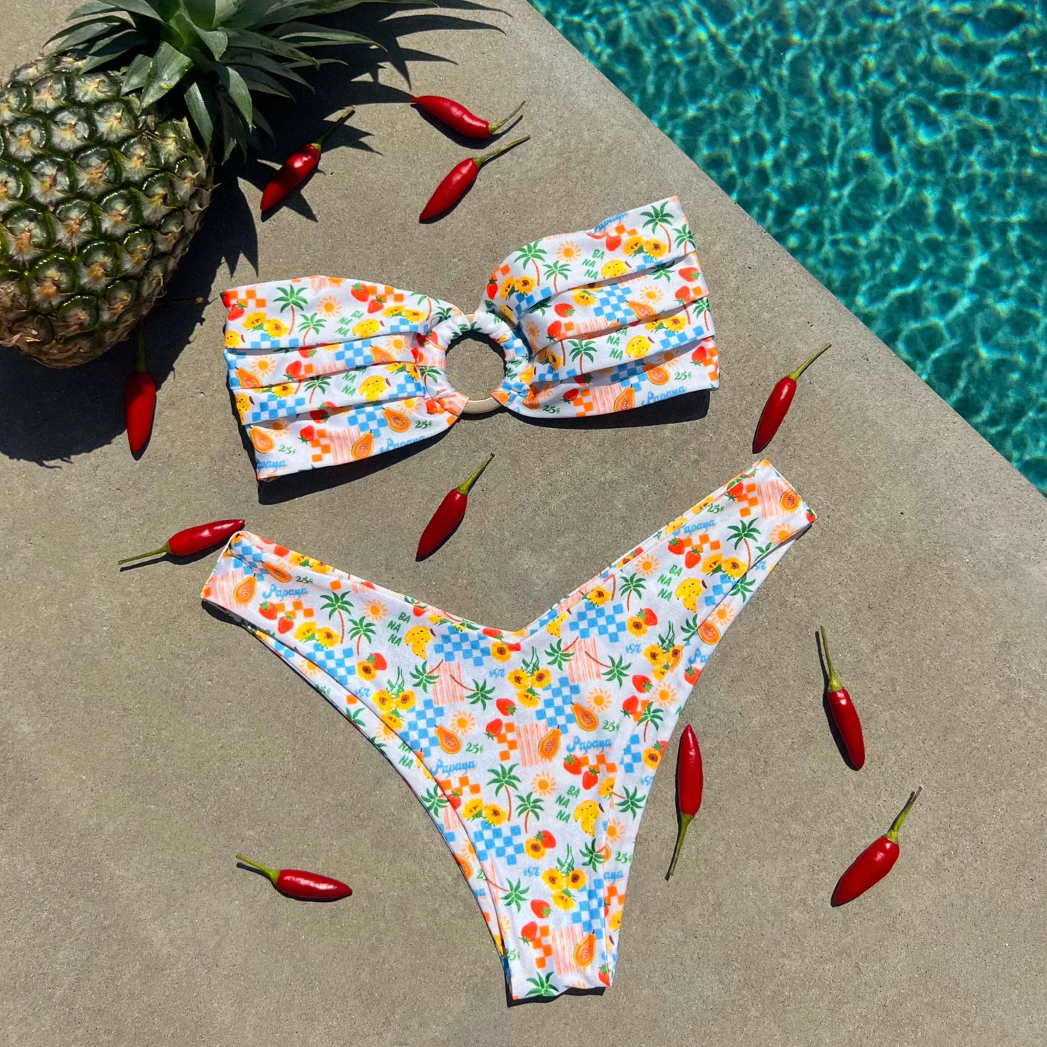 Strapless Bandeau Bikini Top - Suncatcher - Image 10