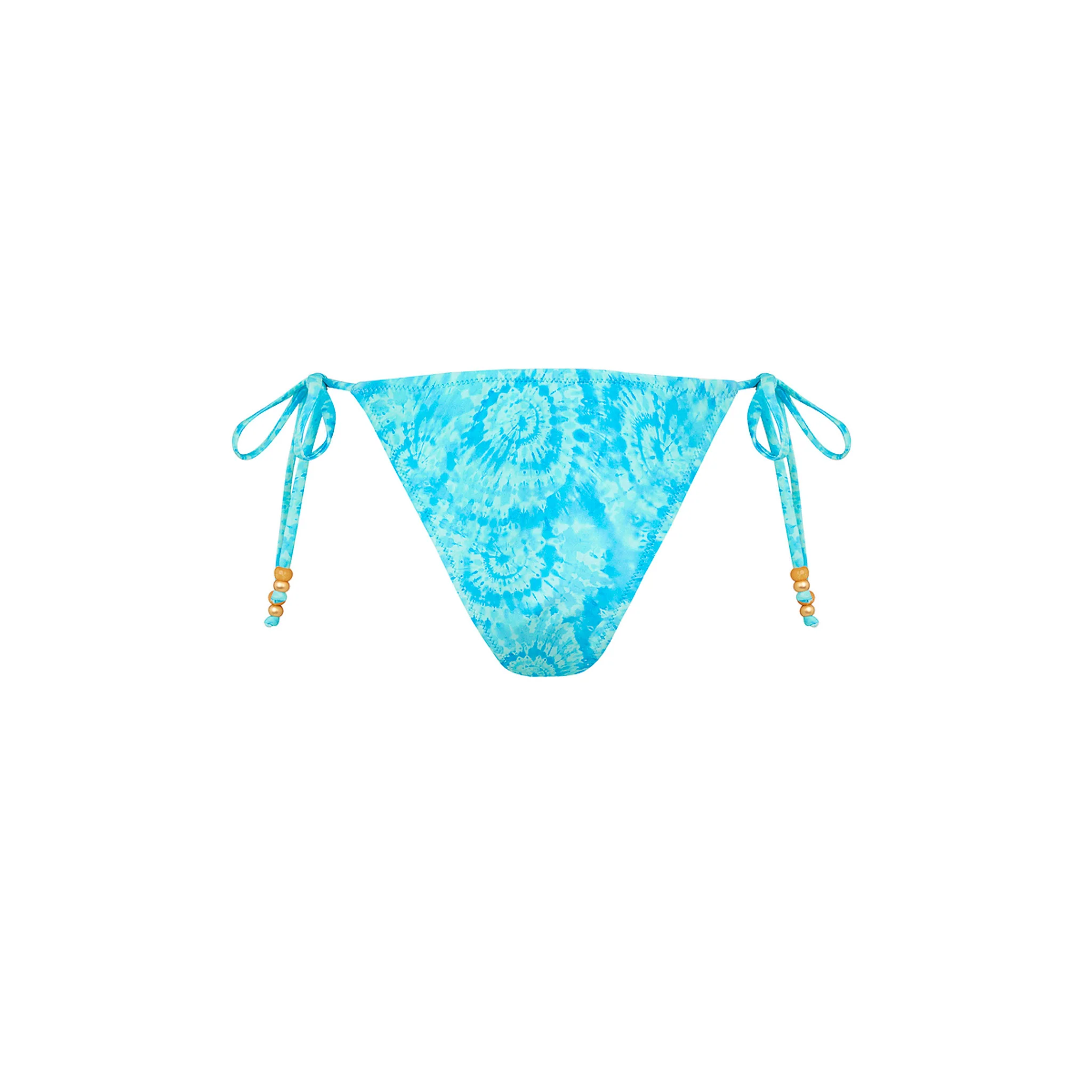 Trio Ring Cheeky Tie Bikini Bottom - Starry Seas - Image 10